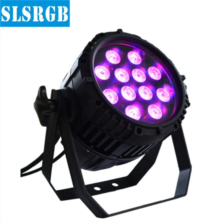 

High quality wedding stage light 12pcs 12w RGBW 4in1 mini waterproof par light outdoor led par light equipment