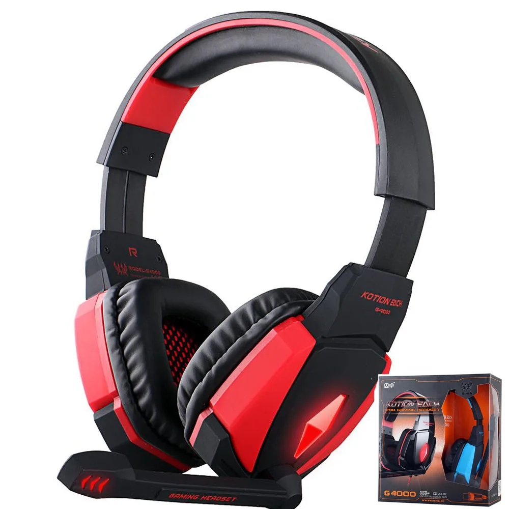 EACH G4000 USB Pro Gaming Headphone Headset Game Surround Sound Noise