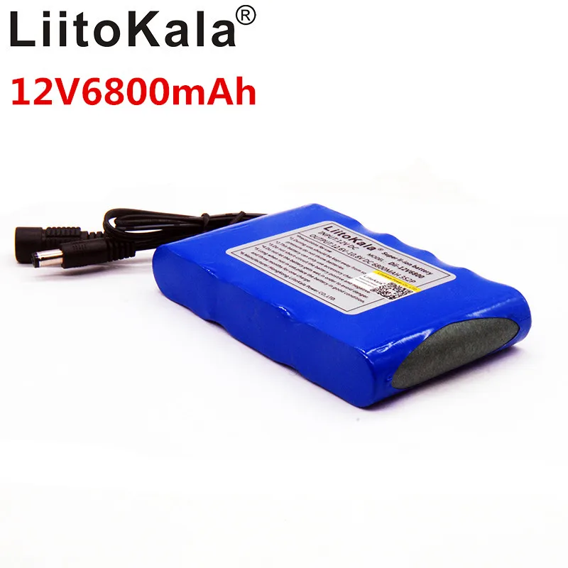 LiitoKala HK высокое качество DC 12V 6800 mAh 18650 литий-ионная аккумуляторная батарея, зарядное устройство для автомобиля gps камеры