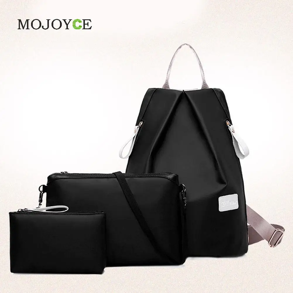 

Fashion 3-psc Backpack Women Waterproof Nylon Oxford Bags Mochila School Bags for Teenagers Mochila Feminina School Bags 1STL