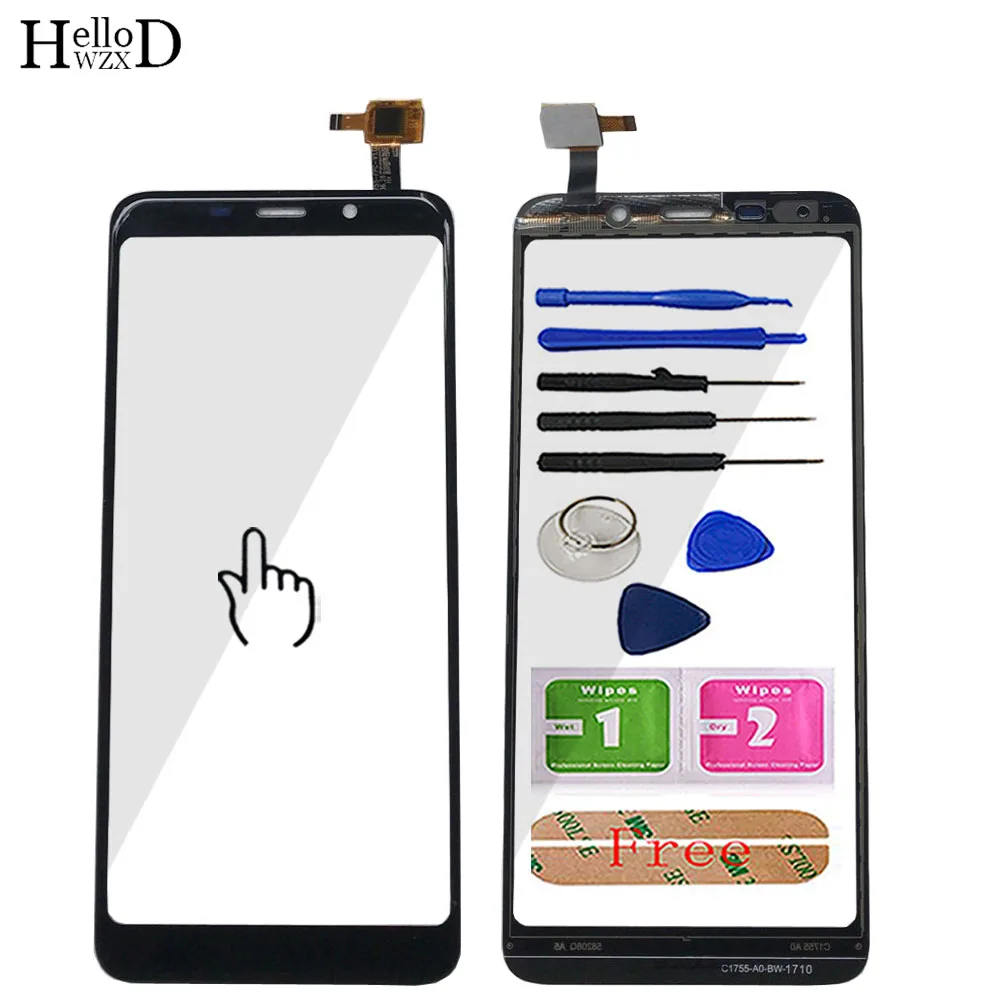 

5.7'' Mobile Touch Screen For Bluboo S8 Digitizer Sensor Glass Panel Touch Screen Front Glass TouchScreen Repair Tools Adhesive