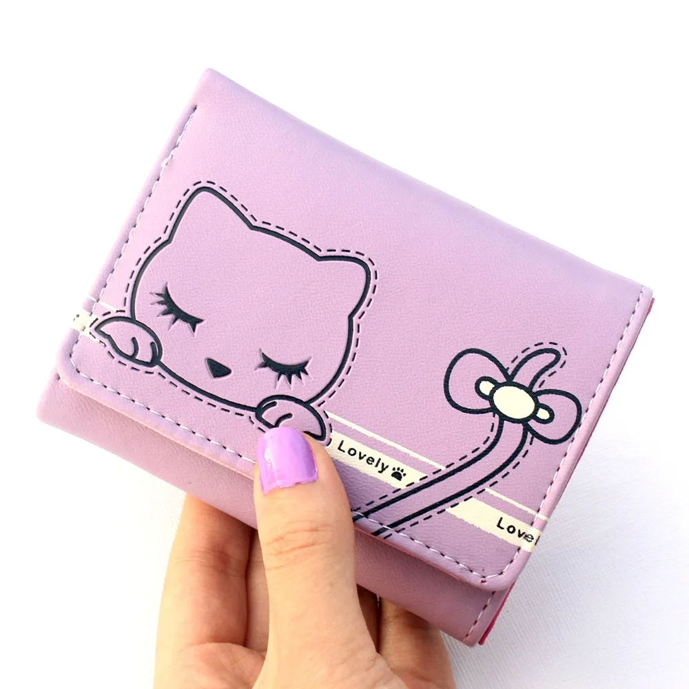XAX Women Wallets Small Fashion Brand Leather Purse Ladies Card Bag Short Wallet Women Clutch Women Female Purse Money Clip 269
