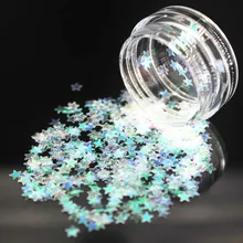 1 коробка прозрачный акриловый порошок кристаллический полимер дизайн ногтей строитель Ложные бусины для ногтей художественный строитель для м ногтей полимерные инструменты звезды