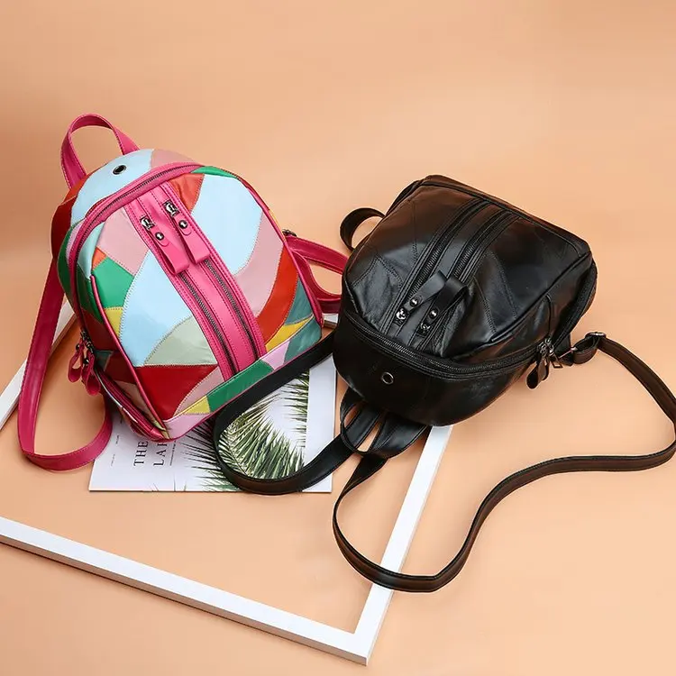 Женский школьный рюкзак mochila кожаный высокого качества для девочек подростков