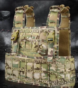 

PCPC camouflage tactical vest outdoor CS field omnidirectional adjustment modular vest WoSporT