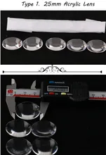 high quality google cardboard VR lens mobile phone 3D glasses,25mm diameter 45mm Focal Length,acrylic
