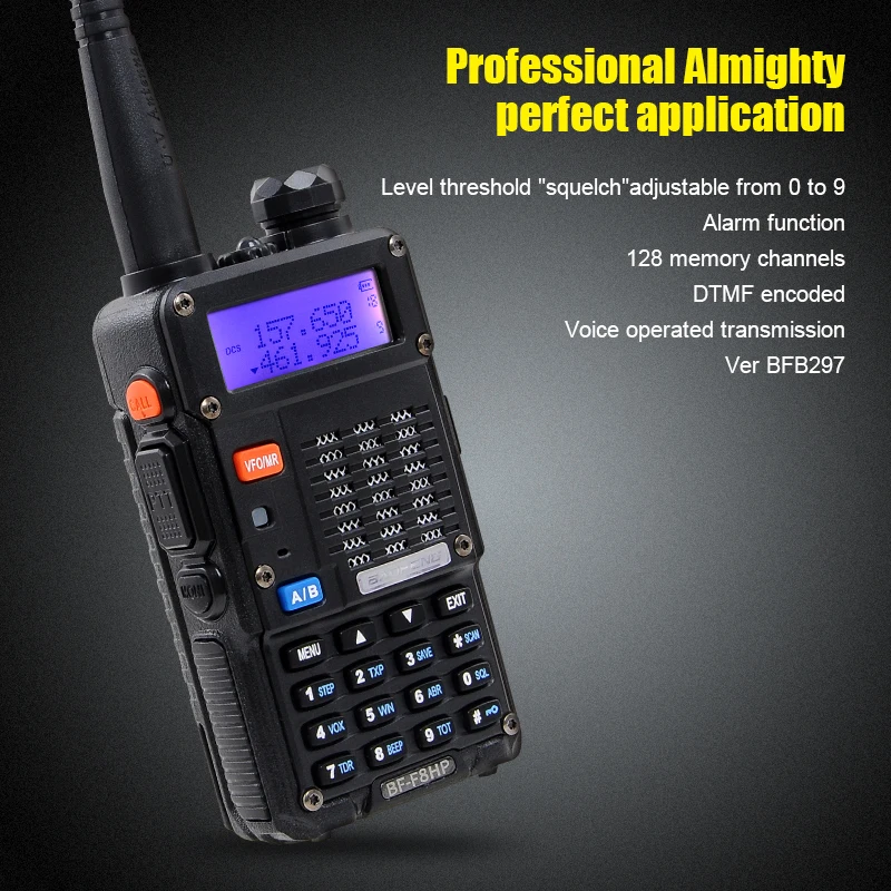 Baofeng walkie talkie F8HP hot sale two way radio for police VHF UHF CB