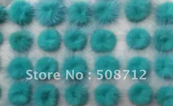 شراءشحن مجاني!!!! 500 قطع المنك الفراء الكرة تجميل خياطة تقليم ل ديي الحرفية الشعر التبعي 30 ملليمتر العشب الأخضر
