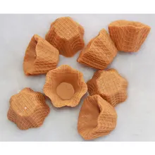 10 PCS/LOT Japanese Style DIY Home Decoration Product Fake Flower Ice-Cream Cone Base Simulate Sweet Food Plastic crafts #DIY043