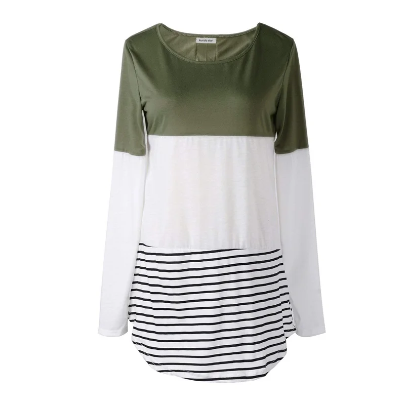 maternity winter long sleeve blouse AS1776 Army green 002