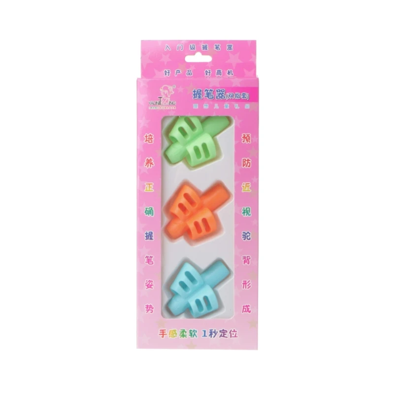 

3Pcs Child Pencil Holder Pen Writing Aid Grip Posture Correction Device Tool