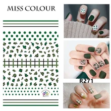1 PC Water Transfer Nail Stickers Decals Summer Fruit Pattern Nail Art Stickers Wraps Manicure Decoration nail salon 1sheet new christmas design water transfer nail art stickers wraps decals diy nail decoration supplies sastz430