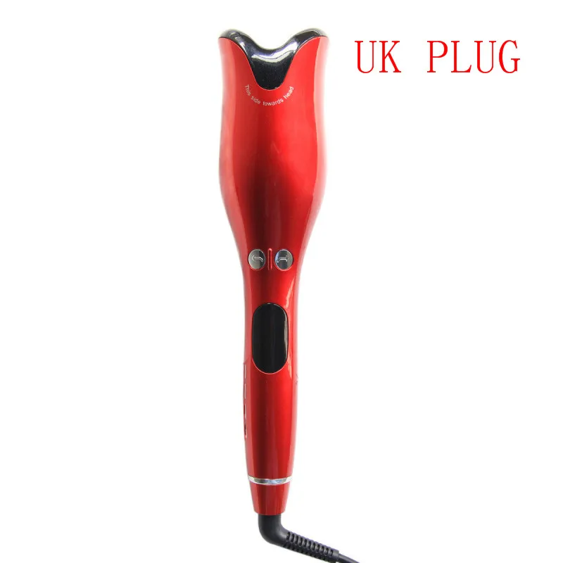 UK PLUG Прямая поставка, автоматическая Плойка для завивки волос, палочка для завивки волос, 1 дюйм, вращающаяся керамическая палочка для завивки волос, волшебная палочка для завивки волос, салон - Цвет: UK PLUG
