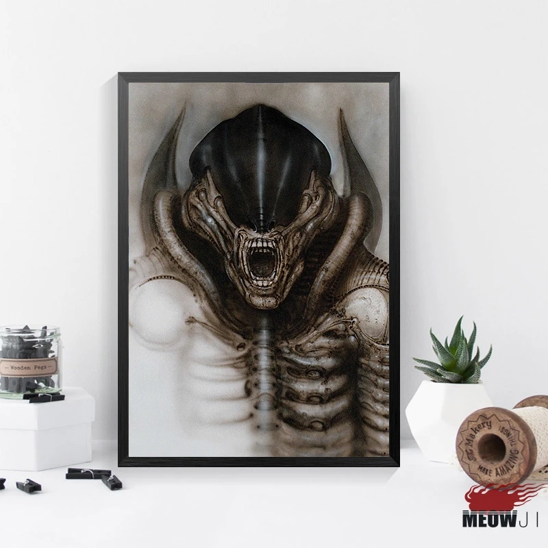 

Posters Wall Art Printed Canvas H.R.Giger Fantasy Art Alien Necronomicon Decoration Wall Decor Picture