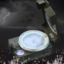 Компас из сплава с картой измерения расстояния Калькулятор Многофункциональный Военный отлично подходит для кемпинга, Походов, Кемпинга, езды на лодках