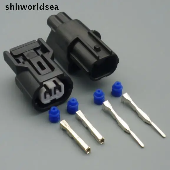 

shhworldsea 2 Pin 1.0mm Auto sensor plug car intake pressure sensor plug Headlight turn signal waterproof plug for Honda Accord