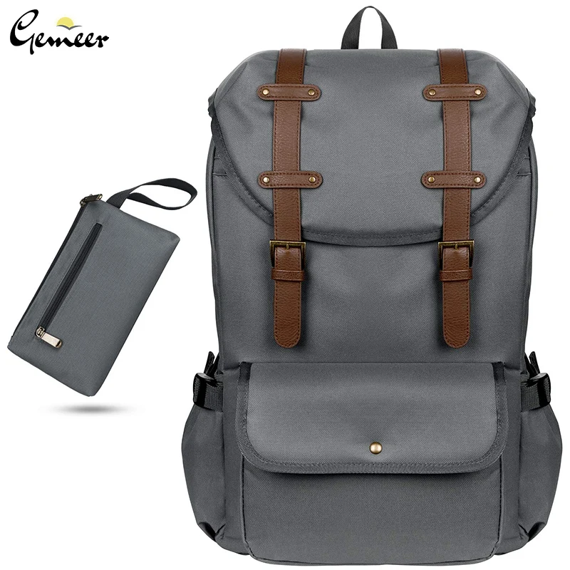

Gemeer 28L Laptop Outdoor Backpack with One Zipper Pocket Rucksack Backpack for Travel & Hiking & Camping Casual Large Daypack