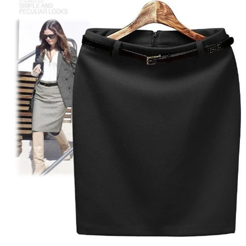 2018 High Quality Fashion Autumn New All-match 7 colro Solid Slim Hip Bust Skirt Women's Fashion High Waist Career Short Skirts Skirts