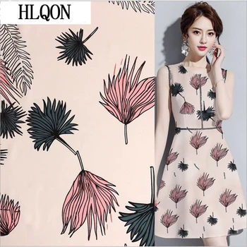 

France imported chiffon jacquard satin silk fabric for fashion women dress skirt handmade home delicate textile by meter DIY