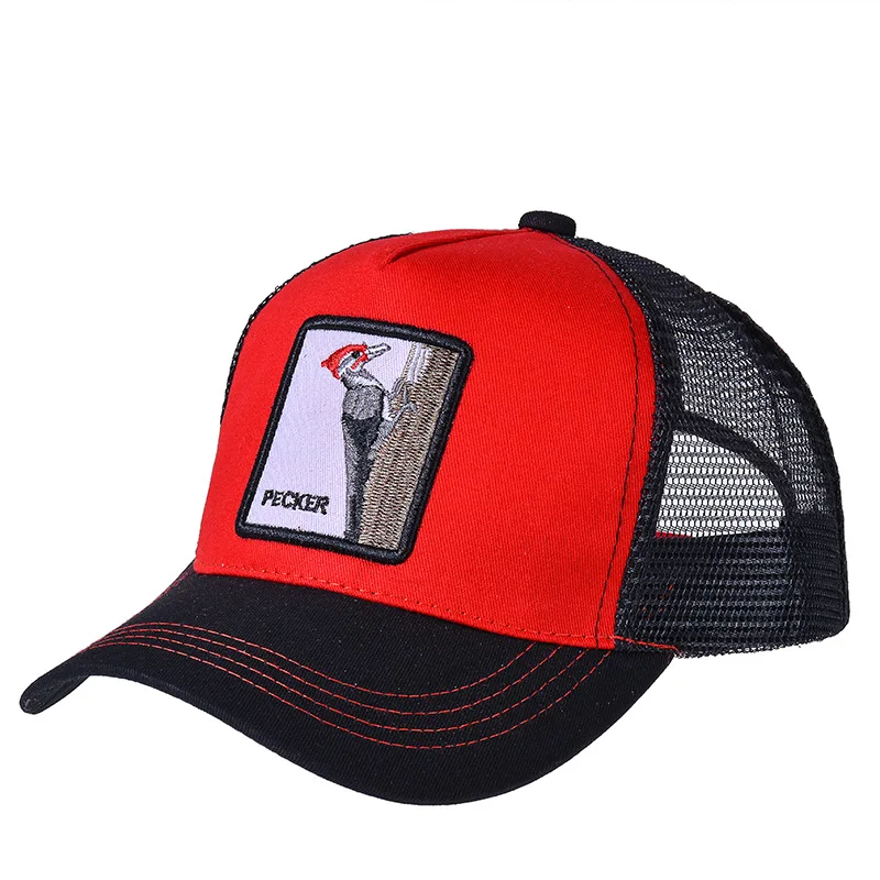 

Fashion Mesh Men's Women's Baseball Caps Embroidered Animal Casual Outdoor Sunshade Sun Hat Adjustable Gorras