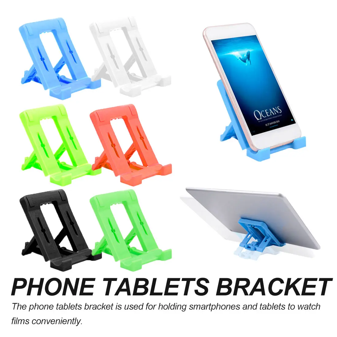 

Hot Sale Phone Accessories Bracket Holder Plastic Tablet Bracket Holder PracticalPP Plastic Holder Mini Folding Stand