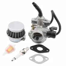 GOOFIT 50cc 90cc 110cc Pz19 Lever Carburetor Air Filter Spark Plug ATV Go-kart Group-58 goofit pz19 carburetor with air filter for chinese 50cc 70cc 90cc 110cc 125cc atv scooter dirt bike group 101