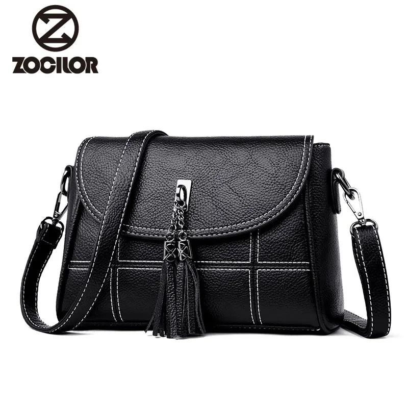 New Fashion 2018 Tassel Women Handbags Designer Shoulder Bag High Quality PU Leather Bags Women Chain Ladies Hand Bag Tote Sac