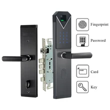 Electronic Biometric Fingerprint Door Lock Keyless Digital Door Lock For Smart Home Anti theft Intelligent Lock
