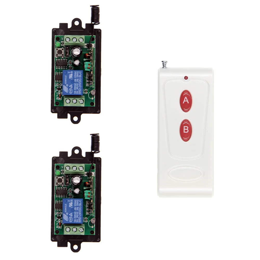 

0-1000m Console DC 9V 12V 24V 10A 1CH 1 CH Wireless RF Remote Control Switch Transmitter+ Receiver For Access/door Light System