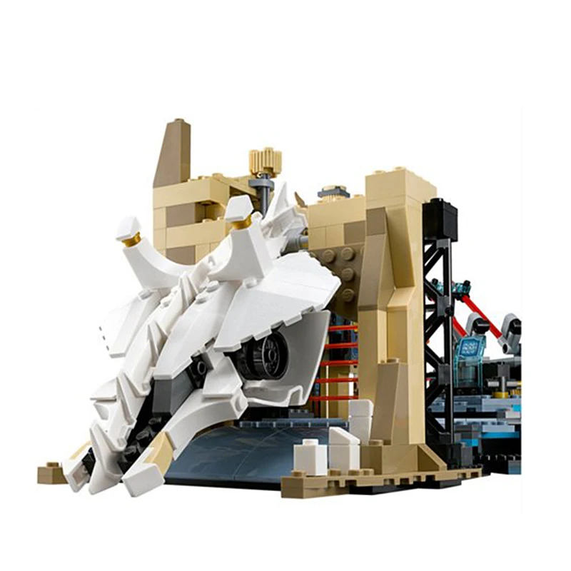2019 New 1351pcs Ninja Samurai X Cave Chaos Mech Robot Base Armor 70596 Building Blocks Assemble Toys Bricks Compatible LegoING