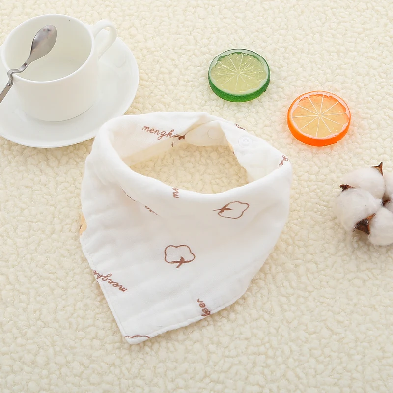 Хлопковая детская бандана нагрудники для кормления мягкий муслин 8 слоев новорожденный Слюнявчики нагрудники слюнявчик Одежда для новорожденных
