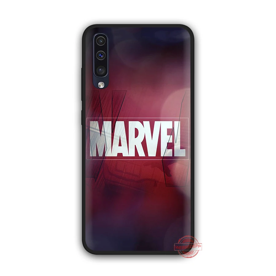 WEBBEDEPP класса люкс с логотипом комиксов Marvel мягкий чехол для телефона для samsung A50s A40s A30s A20s A10s A60 A70 M10 M20 M30 M40 чехол s - Цвет: 1