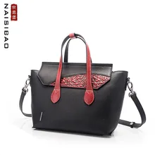NAISIBAO Высокое качество модные кожаные сумки сумка на плечо национальный стиль Ретро тисненые крылья сумка женская сумка