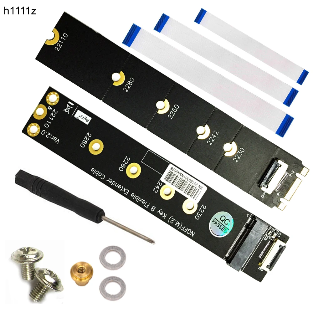 Кабель удлинитель Riser NGFF M.2 Key B SATA SSD адаптер карта PCI E кабель для 2230 2242 2260 2280