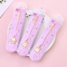 1 шт. вишневый цвет время металлические закладки брелок канцелярский школьный офисный поставка Escolar Papelaria