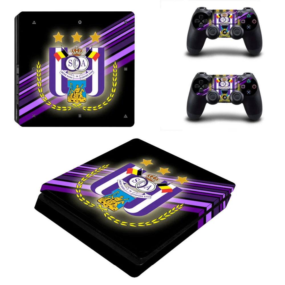 

RSC Anderlecht Football PS4 Slim Skin Sticker Decal for PlayStation 4 Console and Controller PS4 Slim Stickers Vinyl