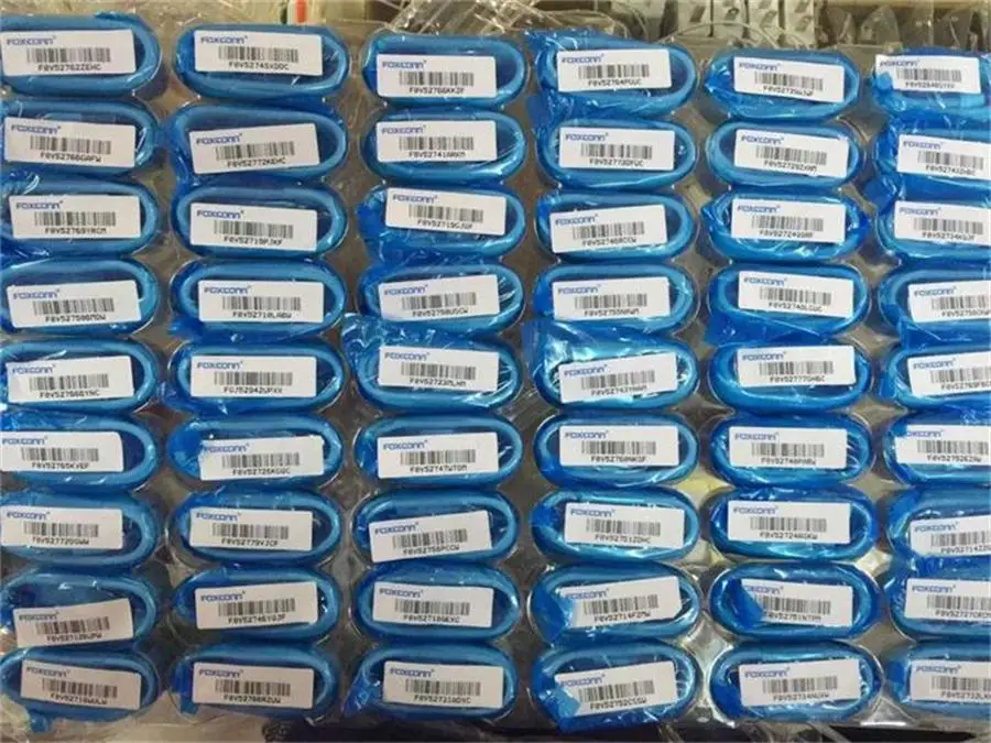 50pcs/100% Genuine Original From Foxconn Factory E75 Chip OD 3.0mm Data USB Cable For APPLE iPhone 5 5S 6 6s plus ipad ios9