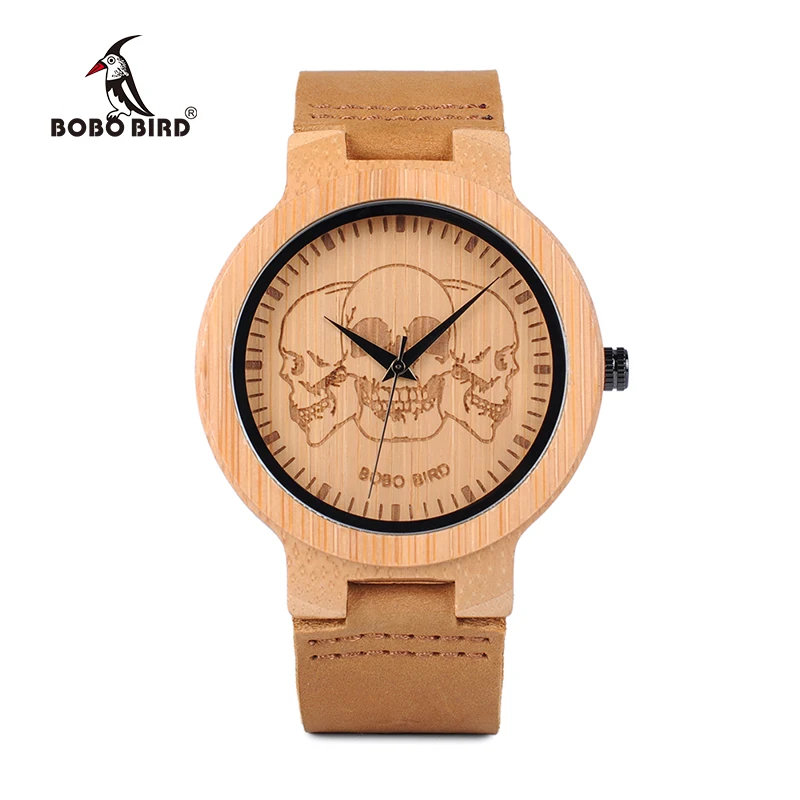 BOBO BIRD Men Wood Watches Women Top luxury Brand Design bamboo Wooden Wristwatches forLadies With Leather Bands in gift box