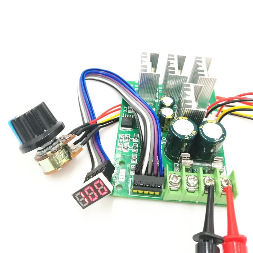 

PWM DC motor speed controller Digital display 0~100% adjustable drive module 6V~60V Input Max30A