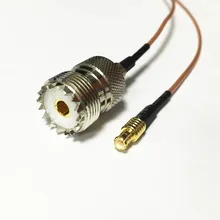 Разъем UHF Jack SO239 переключатель штекер mcx вилка отрезок провода ст кабель RG178 15 см " адаптер