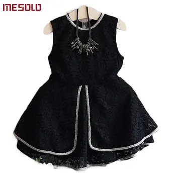 

MESOLO edition of bud silk dress female children joining together princess dress in children Children's dress wholesale D5587