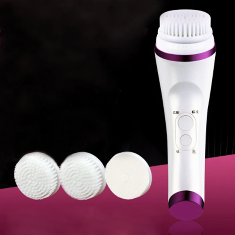 NEW Electric Face Dirt Remove Cleanser Brush Vibrator Pore Clean 3 In 1 Waterproof Cleansing Facial Spa Massage Skin Care | Красота и