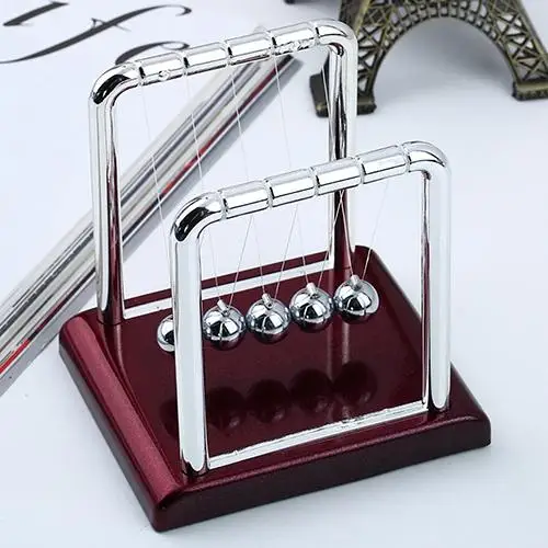 

HOT SALE! Cradle Steel Balance Ball Physics Science Pendulum Desk Table Decor Fun Toy Gift for Living room Bedroom