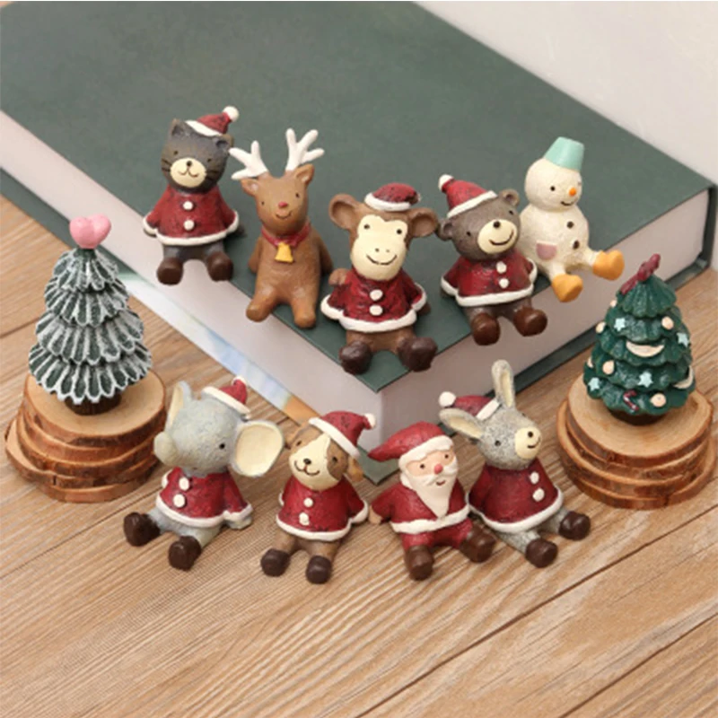 

Christmas looking up star 11 resin Christmas gifts creative home animals displayed
