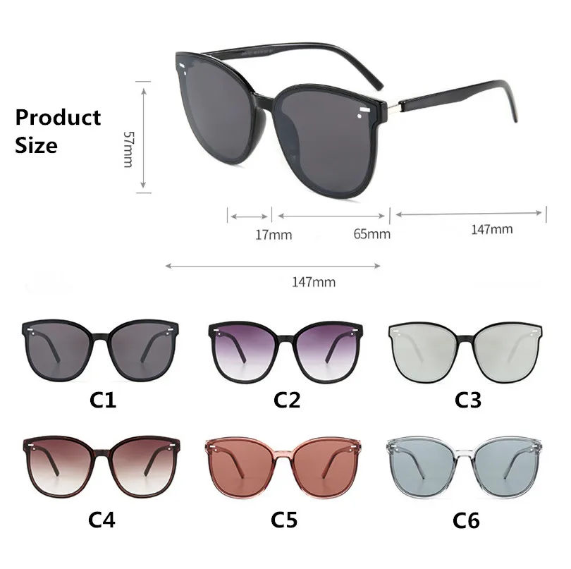 rectangle sunglasses ZXWLYXGX 2022 Classic Rivet Sunglasses Men Women Brand Designer Driving Round Frame Sun Glasses Male Goggle UV400 Gafas De Sol women's sunglasses