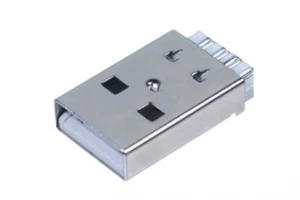 

100 pcs USB connector 2.0 A type male plug solder type short case