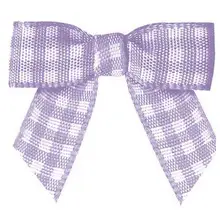 600pcs Pre tie Tartan Bows 3 8 Lingerie Mini Plaid Bows for Garment