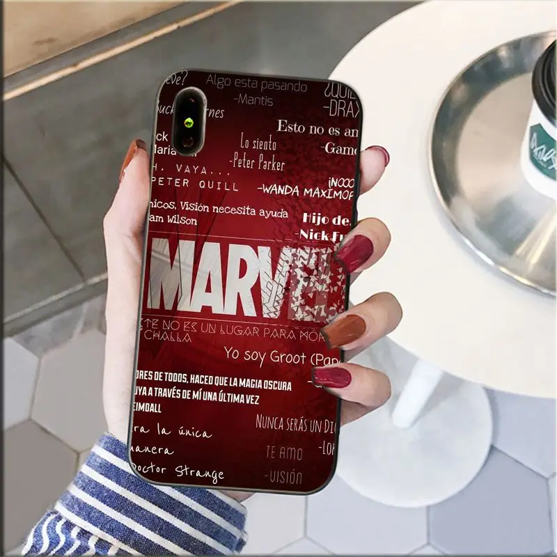 Чехол для телефона с логотипом Yinuoda Marvel Супермен Человек паук Бэтмен Капитан