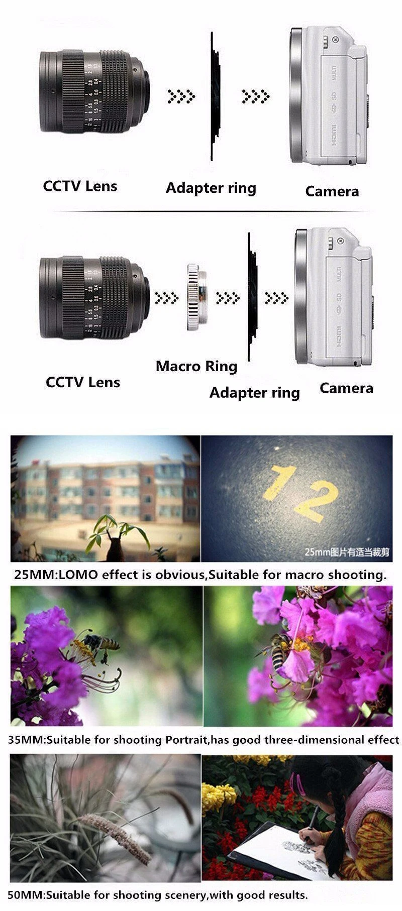 Фуцзянь 35 мм f1.7 cc ТВ фильм объектив+ C крепление+ Macro Ring для Nikon 1 aw1 S2 j4 J3 J2 J1 v3 v2 v1 C-NI