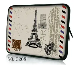 Портативный мягкий чехол на молнии для ноутбука с изображением башни Парижа, чехол для Apple 11 ''/13'' Macbooks Pro/Air notebook